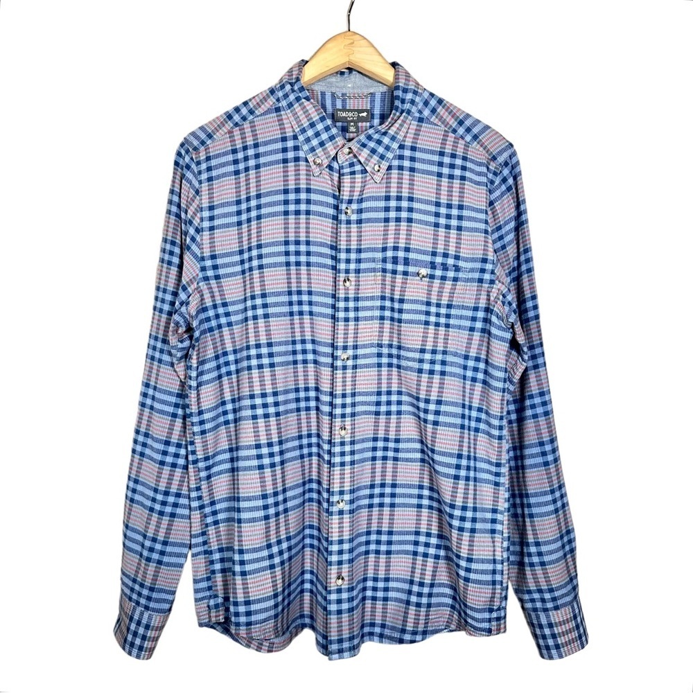 TOAD&CO Mattock II Organic Cotton Slim Fit Long Sleeve Button Down Shirt